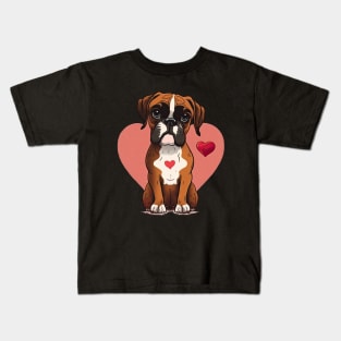 Boxer valentine's day Kids T-Shirt